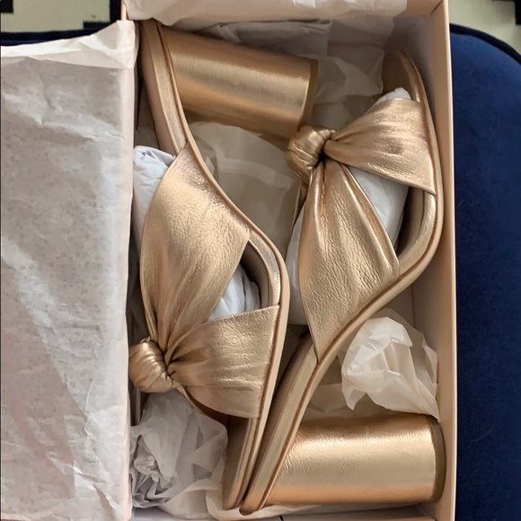 Brand new Loeffler Randall Rose Gold Mules - Picture 2 of 4